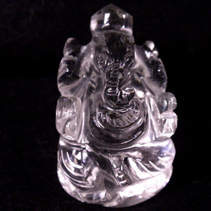 画像1: ヒマラヤ水晶・ガネーシャ神